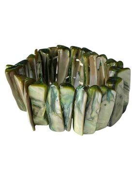 Green Shell Stretch Bracelet - Unbranded Women Jewelry